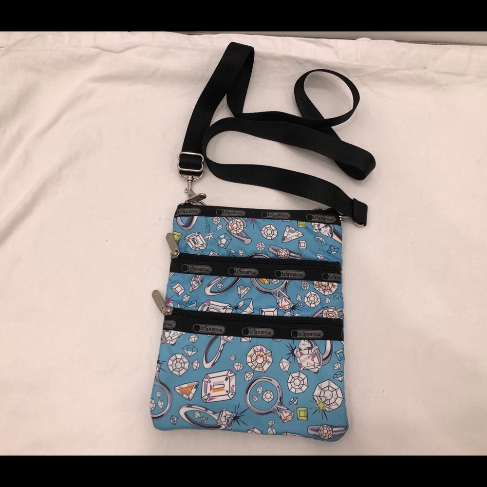 Lesportsac 3zippers Crossbody bag.